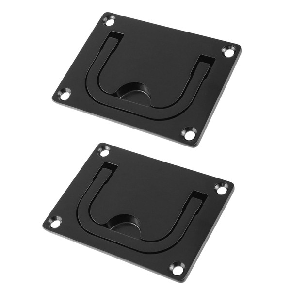 Bitray 2Pcs Recessed Flush Pull Handle Stainless Steel Flush Ring