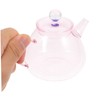 SHOWERORO 250ml Small Glass Tea Kettle Tea Pot with Lid