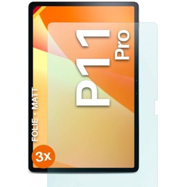 moex® FlexProtect Matte Screen Protector Compatible with Lenovo Tab P11 Pro Film Against Reflections, Anti-Reflective Screen Protector, Matte Screen Film, Robust and Scratch-Resistant - Pack of 3