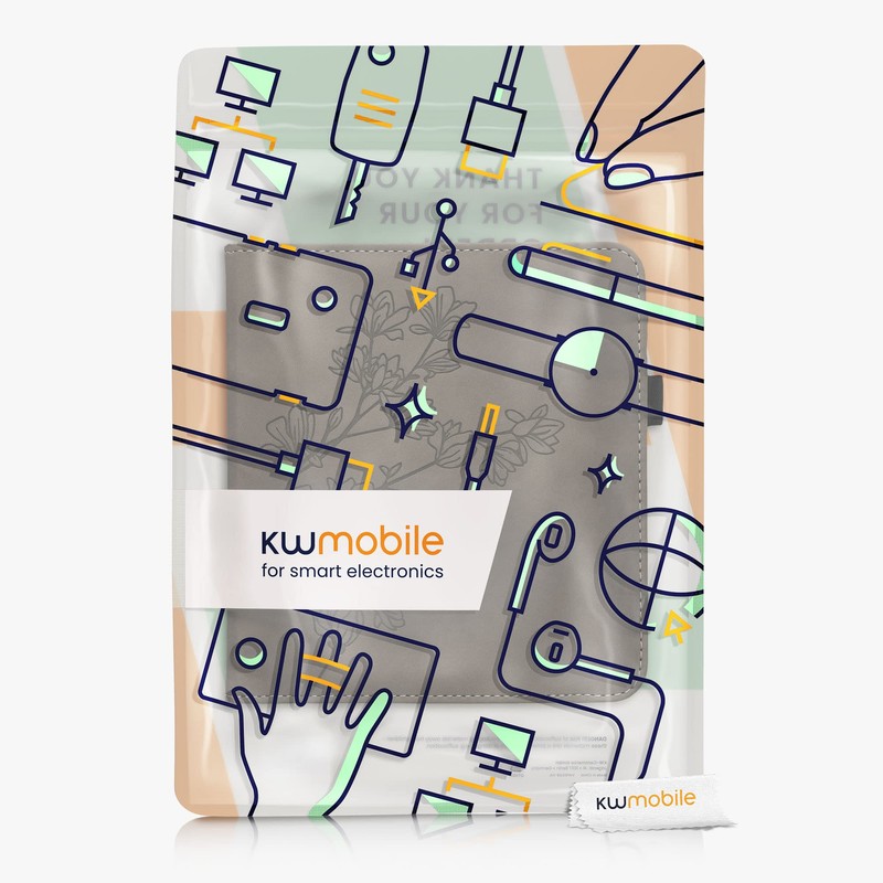 kwmobile Protective Case Compatible with Tolino Vision 6 Flip Case