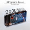 Netac 512GB Magnetic Portable SSD Up to 2000MB/s Read 1700MB/s