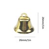 60PCS 26mm/1inch Gold Bells Mini Liberty Bells for Crafts Favor