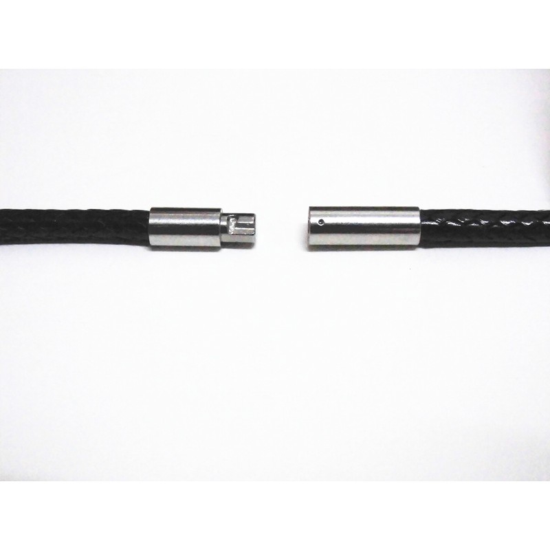 Glory Qin - Cuerda de piel negra de 2 mm