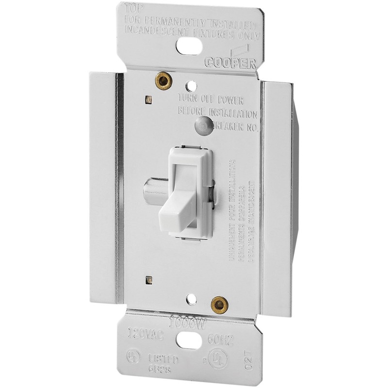 Eaton TI3101-W Trace Dimmer with Combination Single-Pole 3-Way Unit, 1000-watt,