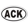ACK Nantucket Oval Bumper Sticker