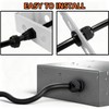 20 Pcs 1/2 NPT Black Nylon PA66 IP68 Waterproof Adjustable