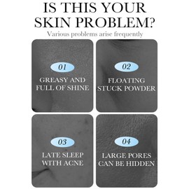 Primer Makeup with SPF 50, One Step Color Corrector Face Primer, Skin Perfecting Isolation Cream to Even Complexion, Oil Control, Flawless With Hyaluronic Acid Makeup Base Formula