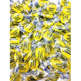 Sugar Free Lemon Drops Hard Candy - 1 Pound Individually Wrapped Lemon Flavored Candy Discs For Snacks & Treats - Approx. 75 Count Sugar Free Candy