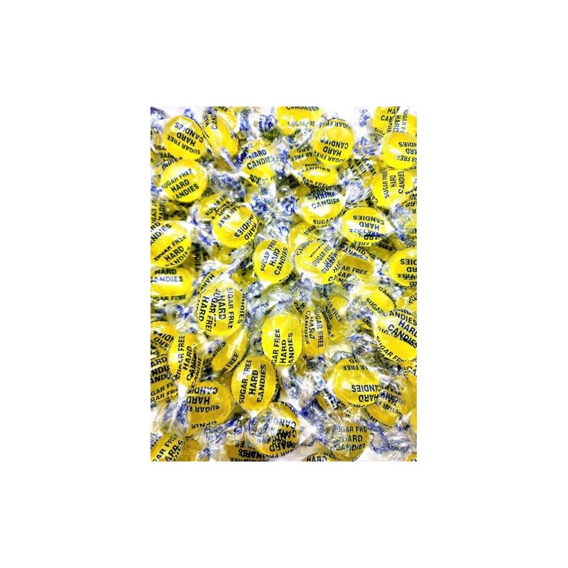 Sugar Free Lemon Drops Hard Candy - 1 Pound Individually