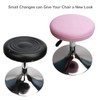 HuaLiSiJi Stool Covers Round Pink 2 PCS Round Bar Stool