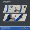 Lumonic 5 x 10 mm pipe clamps with rubber insert,
