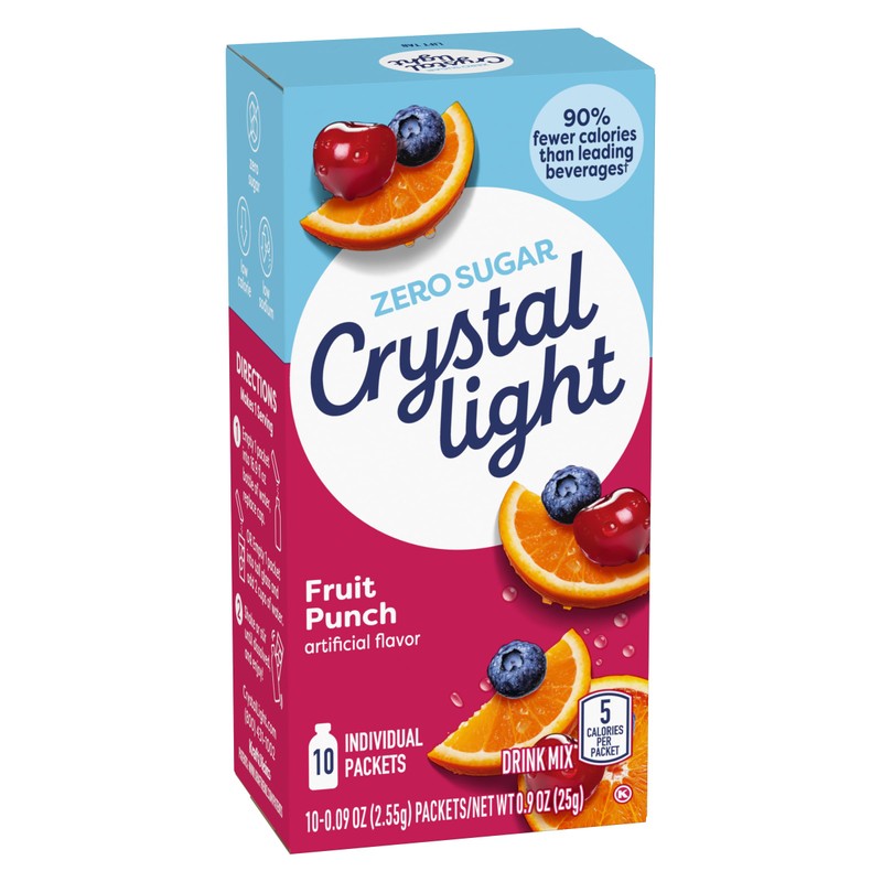Crystal Light Fruit Punch Artificially Flavored Powdered Drink Mix, 10