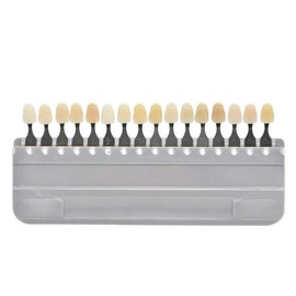Guía de sombra 3D para blanqueamiento de dientes, 16 colores/juego de moldes para blanqueamiento de dientes, seguimiento y comparación, equipo de material dental, cuidado bucal (como se muestra en la imagen)