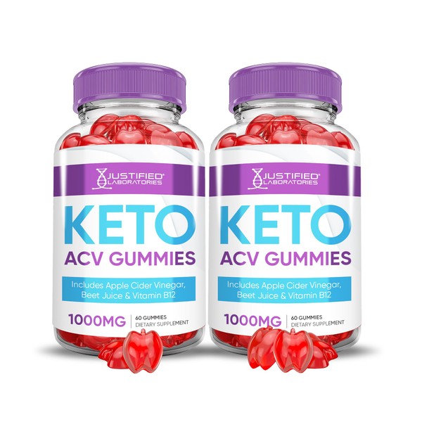 Justified Laboratories (2 Pack) Keto ACV Gummies Advanced Support Keto