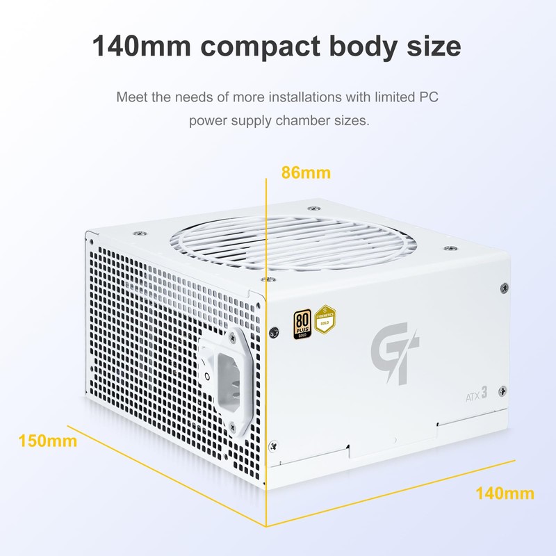 SAMA White 650W Power Supply - Fully Modular 80 Plus