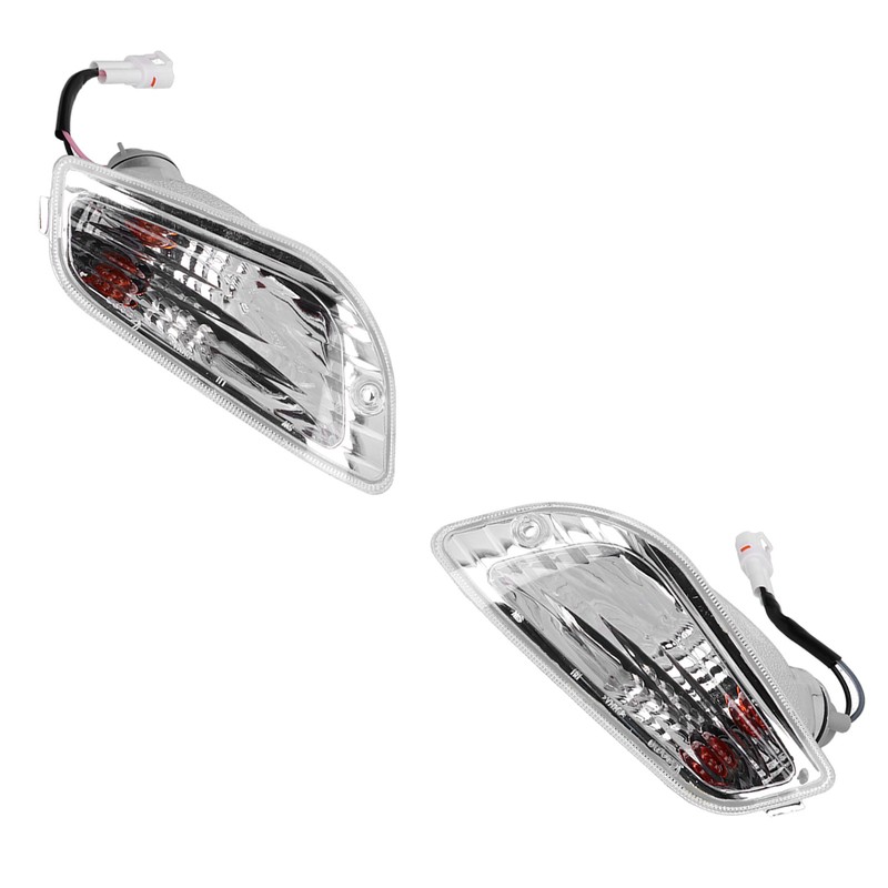 Pair Front Turn Signal Light Plastic 204360F Fit for Piaggio