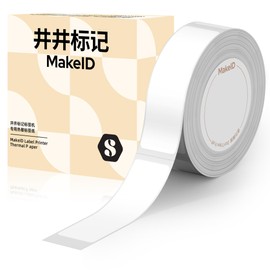 MakeID S1 PRO Genuine Label Tape, Thermal Paper Self-Adhesive Laminated Label Tape Replacement, 15 x 50 mm (0.59 x 1.97 Inch) 140 Tapes/Roll