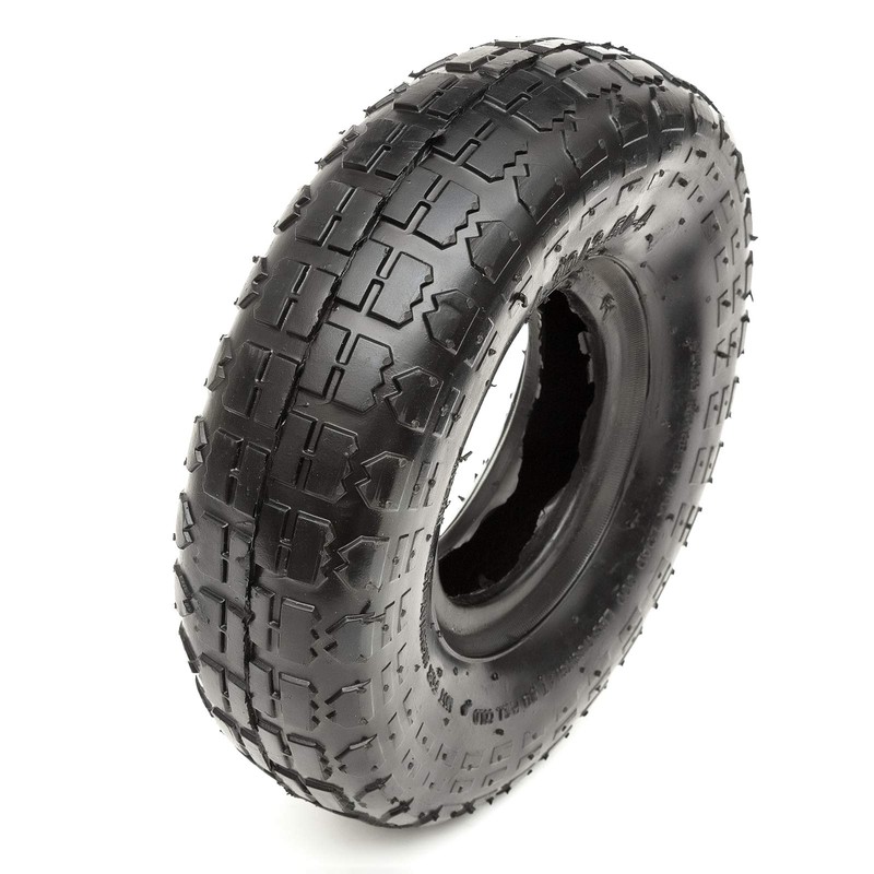 PetrolScooter Wheelbarrow Tyre & Inner Tube Straight Valve Kit 4.10/3.50-4