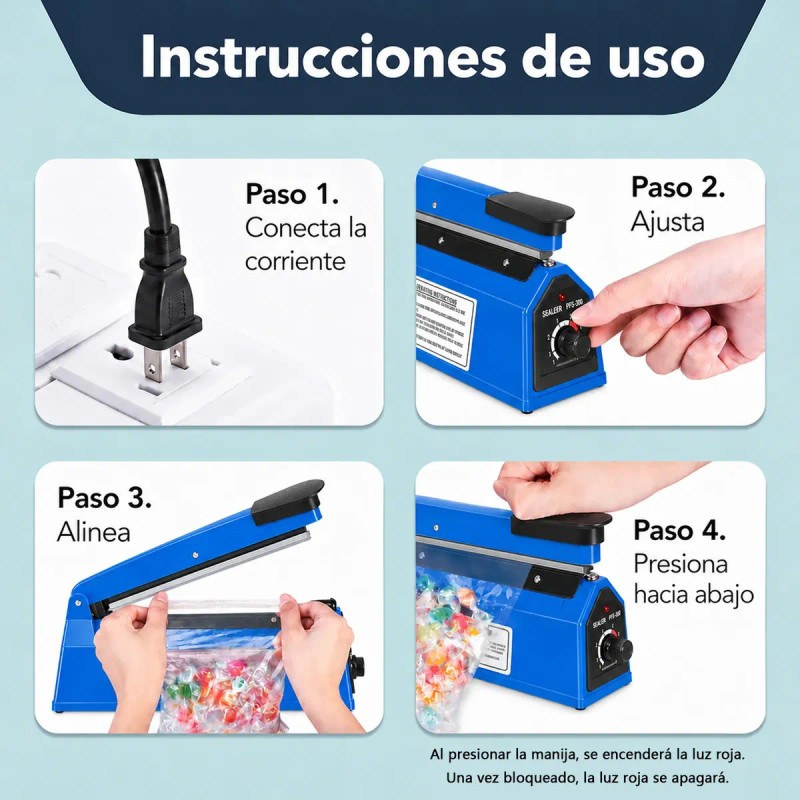 Selladora de Bolsas Yuguo Home FS 300 de 30 cm