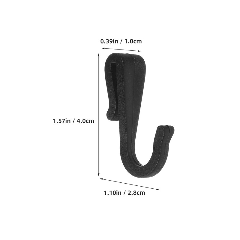 12pcs J Shaped Hook: Plastic Clip On Hanger - Kitchen