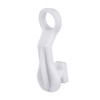 Curtain Glider Hooks White Plastic Curtain Hook, Pack of 50
