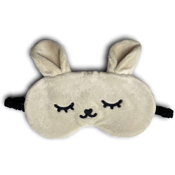 Sleeping Mask Rabbit Cute Fluffy Animal Sleeping Mask Velvet Gift Plush Fun Kids Adults Fluffy Plush Sleeping Mask