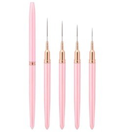 Lyaciomn 5 Pcs Nail Art Liner Brushes Painting Nail Art Brush Set Nail Art Design Brush Detail Brush