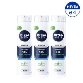 Nivea Men Sensitive Shaving Gel 200ml X 3 / 니베아 맨 센서티브 쉐이빙 젤 200ml X 3개