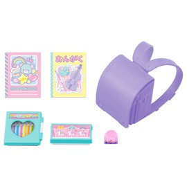 Takara Tomy Licca-chan LG-09 Fashionable School Bag Set, Dress Up, Pretend Play Toy, For Ages 3 and Up