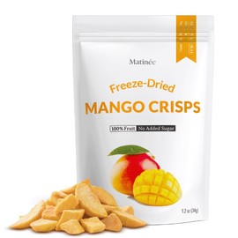 MATINÉE Freeze Dried Mangoes, Dehydrated Fruit, Dried Fruit Snack for Baking, Yogurt & Kids Treats-Vegan, Non-GMO, Preservative Free, 1.13oz, 32g (Pack of 4 Bag)