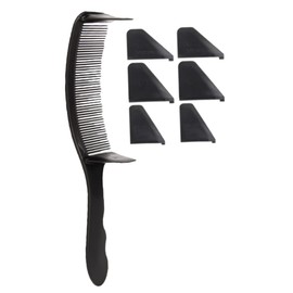 TOVINANNA 4sets Professional Barber Styling Comb Fine Tooth Hair Comb for Men Curved Hair Cutting Tool Travel Hairsheet