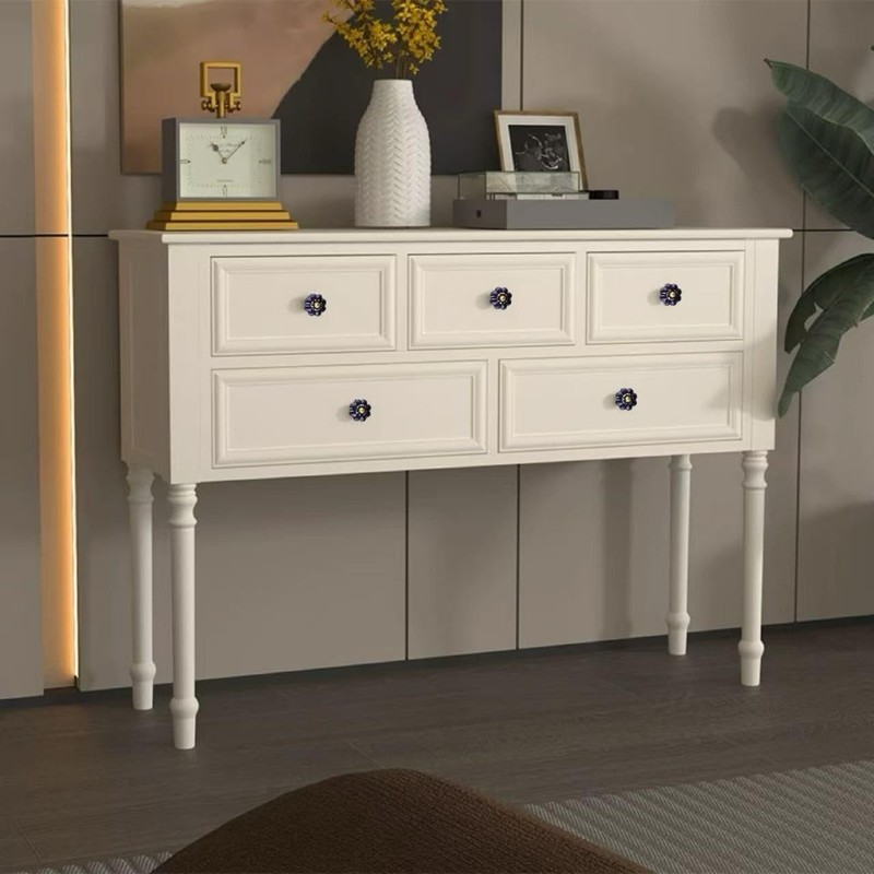 Eledabra Navy Blue Vintage Ceramic Cabinet Knobs, Dresser Knobs with