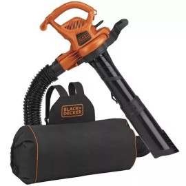 BLACK+DECKER 400 CFM 12 Amp Corded Electric Leaf Blower Vacuum Mulcher Walkway Debris Sweeper