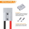 keisnoaja 50 Amp Anderson Connector 8 AWG Cable 1M, 600V