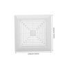 SEWACC Bathroom Exhaust Vent Cover Grille for Square Exhaust Fan