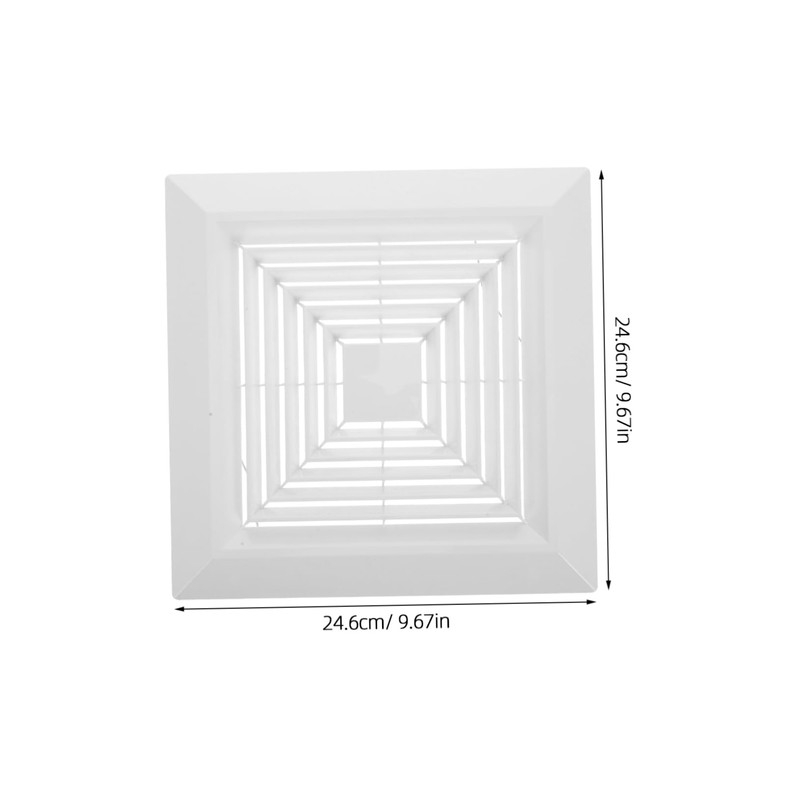 SEWACC Bathroom Exhaust Vent Cover Grille for Square Exhaust Fan