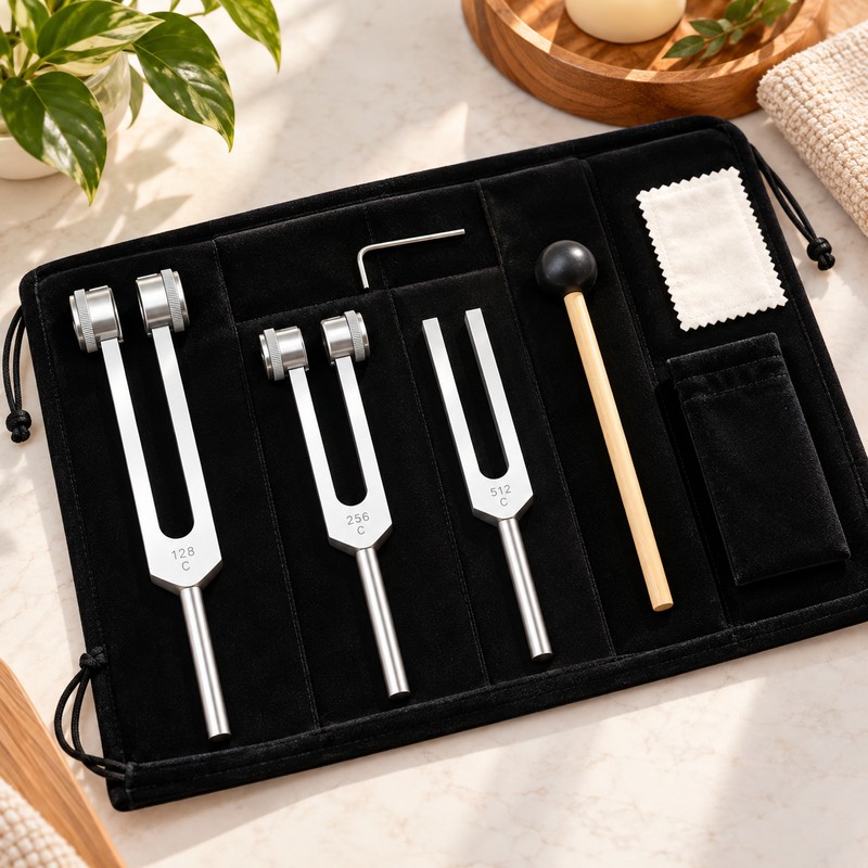 Weighted Tuning Fork Set for Sound & Relaxation – 128Hz,