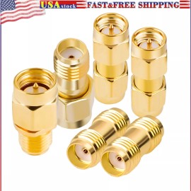 Peakelect SMA Adapter Kit 6PCS SMA Male Female Extension Coax Coaxial Connector Coupler