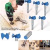 21mm Forstner Bit, Round Shank Woodworking Hole Saw, Blue Flat