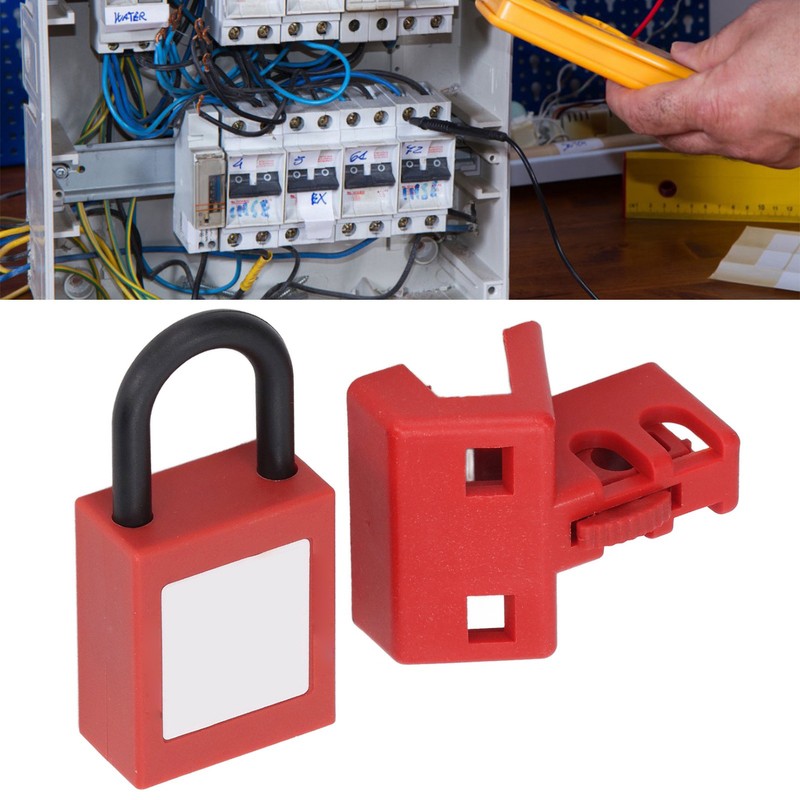 Circuit Breaker Lockout Double Pole Tagout Breaker Lock Device with