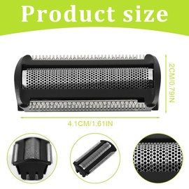 DEZP Bodygroom Replacement Shaving Foil, Bodygroom Replacement Blades for Razors BG2000 BG2024 5025 TT2000 (Black)