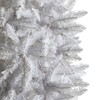 Nearly Natural 8ft. Slim White Artificial Christmas Tree with 400