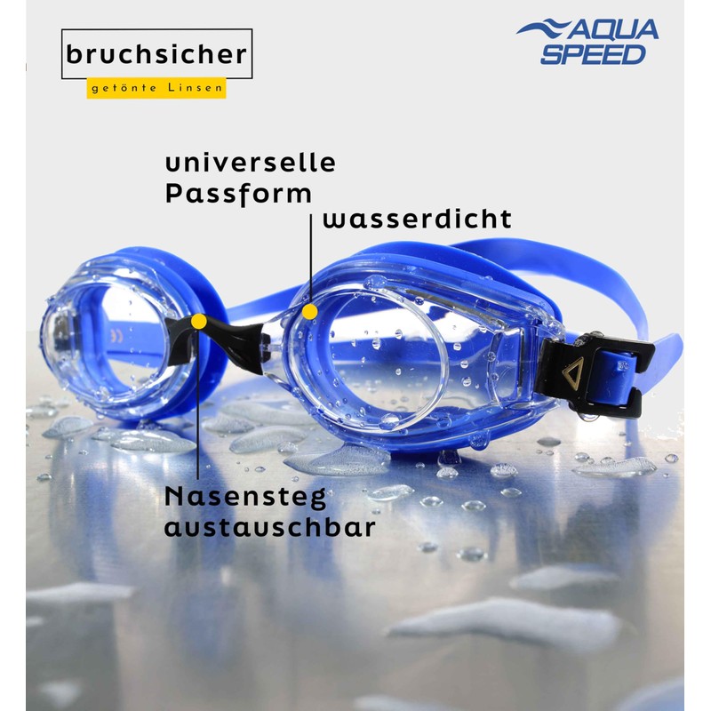 Aqua Speed® Lumina Swimming goggle (optical lenses to correct short-sightedness;