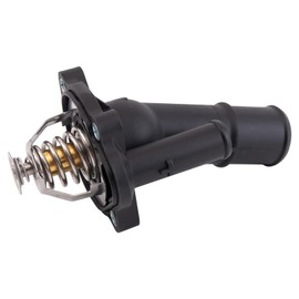 TRQ Thermostat with Housing Assembly Compatible with 2012-2018 Ford Focus