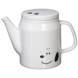 「 PEANUTS(ピーナッツ) 」 スヌーピー シンプルフェイス スタンダード ティーポット スタンダード 400ml 白 612110