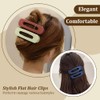 10Pcs Flat Hair Clips, FHDUSRYO Matte Flower Hair Claw Clips,