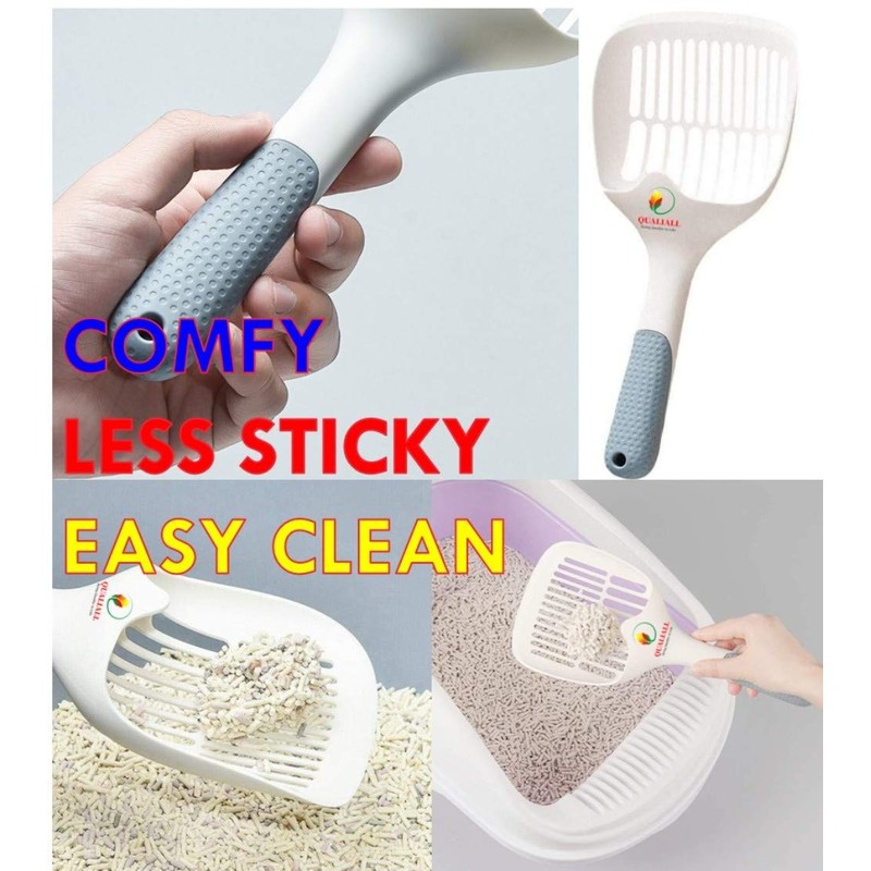QUALIALL Cat Kitty Litter Box Poop Pooper Scoop Scooper for