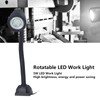 Focket 5W LED Work Light, 360° Rotation Waterproof Flexible Gooseneck