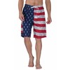 North 15 Men's USA American Flag Dear Design Microfiber Swim