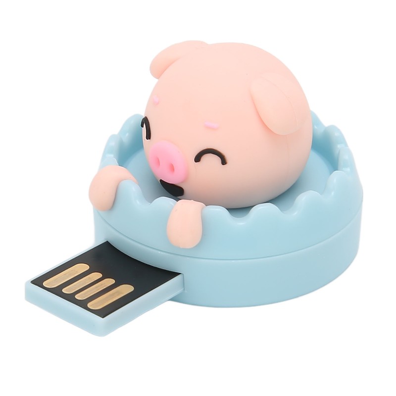 U Disk Cute Pig USB Interface Hot Swap Anti Electromagnetic
